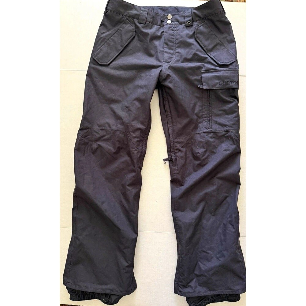 New Burton Dryride Cargo Snowboard Pants Black Men's Large Regular Fit NWOT